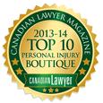 Top personal injury law firm seal for 2013 2014