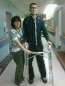 Image of Nicholas Morihovitis with Eli Roche of Toronto Rehabilitation Institute
