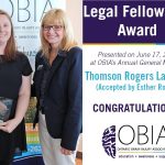 Ester Roche Accepts Legal Fellowship Award